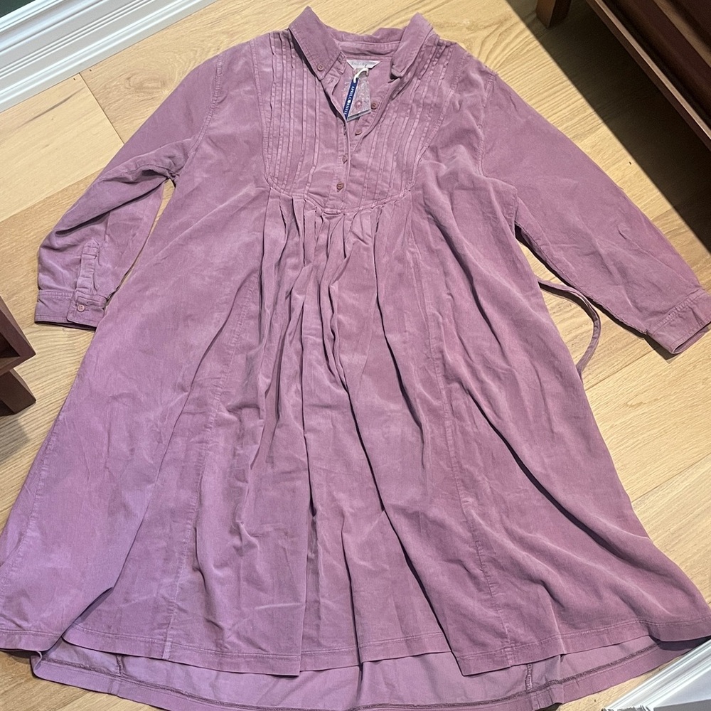 April Cornell Corduroy Market Dress in Amethyst